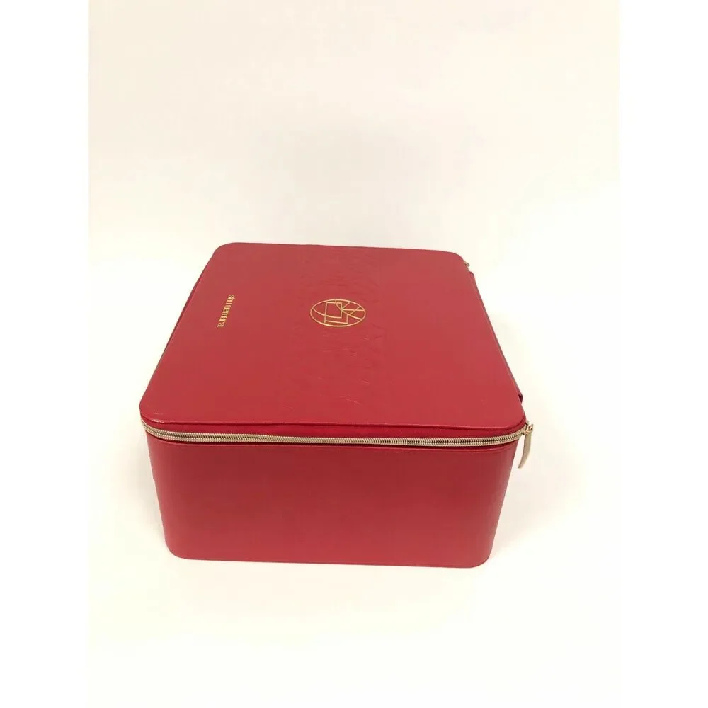Shu Uemura Red Handheld Makeup Case Storage Box Cosmetic Bag